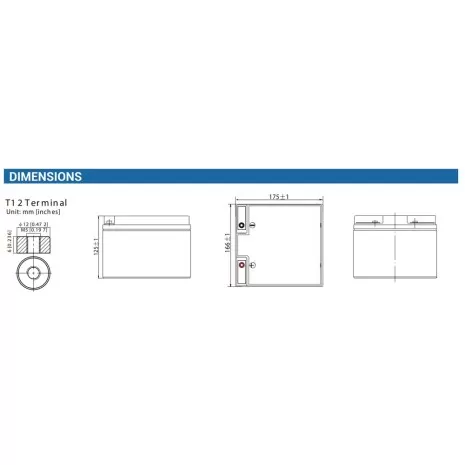 Batteria Ermetica AGM Prime 12Ah 12V 